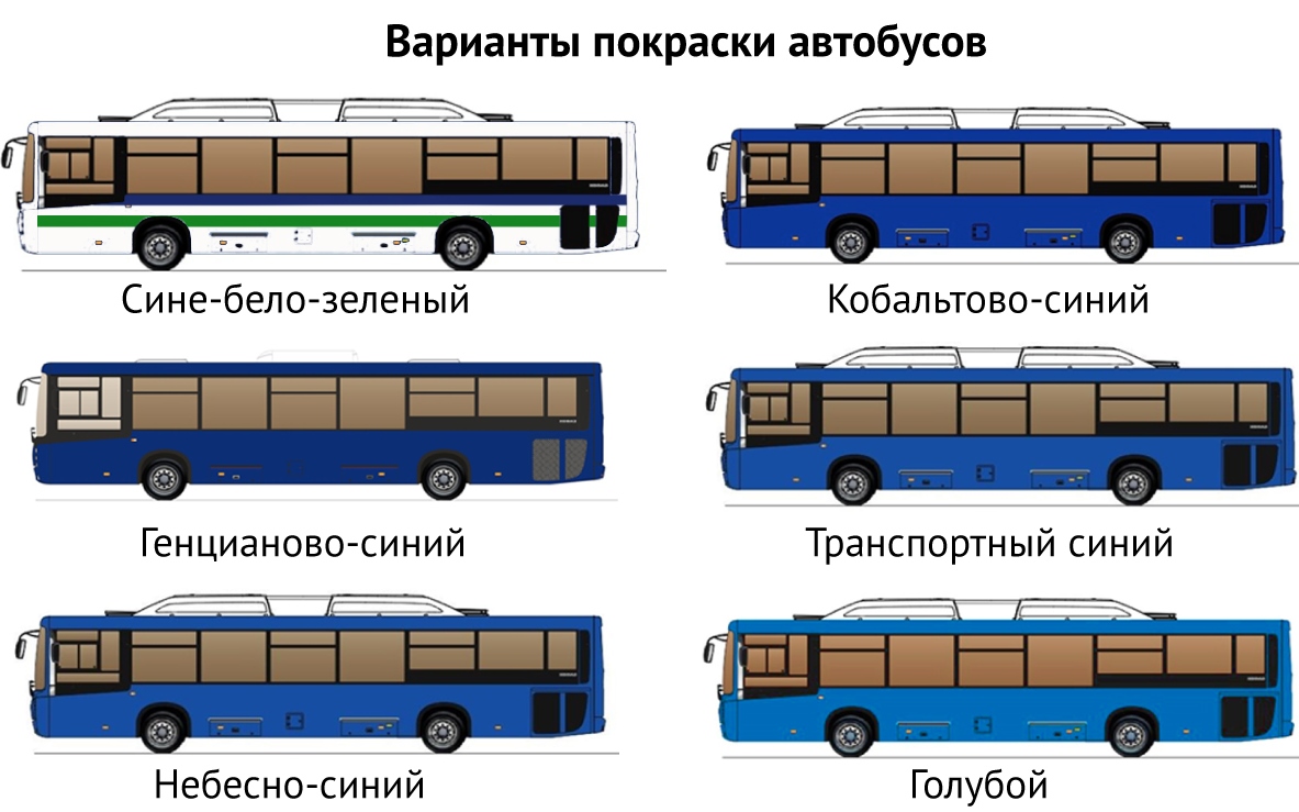 Уфимцы выбирают единую расцветку для городского транспорта – всепассажиры.рф